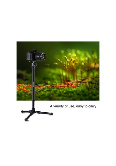 Sones Puluz Teleskopik Uzatma Merkezi Şaft Çubuğu Monopod Tutucu, Çubuk Uzunluğu: 33-60cm Siyah