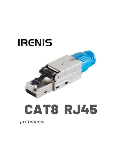 Irenıs Cat8 Rj45 Aletsiz Montaj Tipi Konnektör. Cat8. Cat7 Kablo