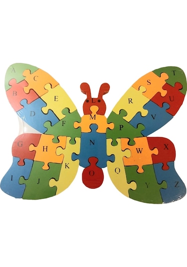 Bak Gel Al Harfleri Ve Sayıları Öğreniyorum Eğitici Kelebek Puzzl