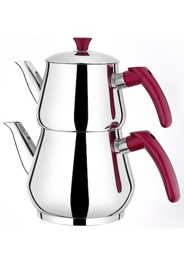 Viola Aile Boy Piramit Paslanmaz Çelik Çaydanlık 1,7lt/2,7 Lt