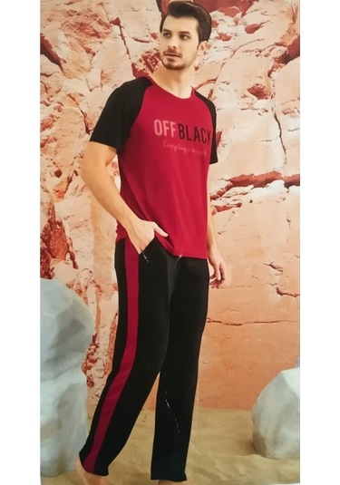 Arcan | Erkek Kısa Kol Pijama Takımı %100 Pamuk (532089898)