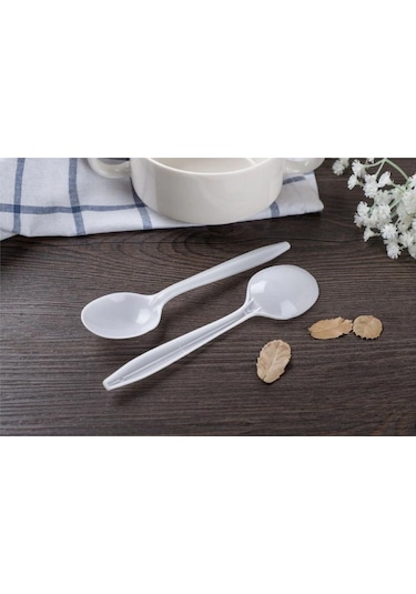 Plastik Kaşık 20 Adet 16cm Tekrar Kullanılabilir Parti,düğün Yeme