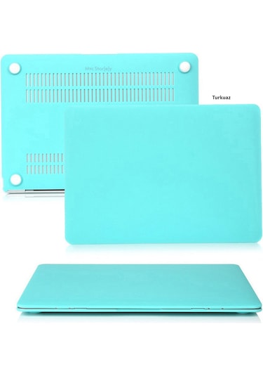 Apple Uyumlu MacBook Pro Kılıf Hardcase A1706 1708 1989 A2159 2016/2019 Açık Mavi
