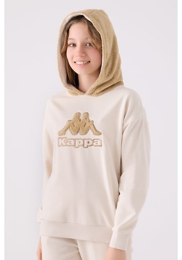 Kappa Kız Çocuk Krem Sweatshirt 5274-45398 Krem