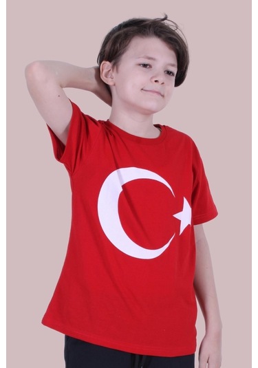 Imzalı Atatürk Baskılı Unisexs T-shırt Kırmızı