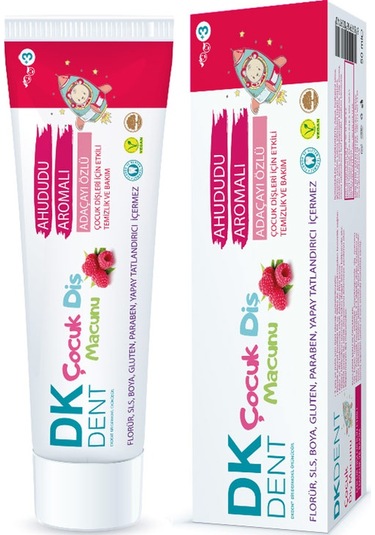 Dermokil DK Dent Ahududu Aromalı Adaçayı Özlü Çocuk Diş Macunu 50 ML