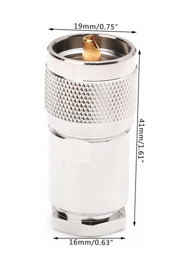 Sones Uhf Erkek Pl259 Kelepçe Adaptörü