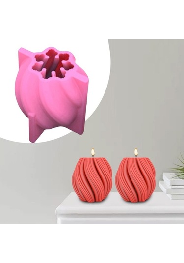 Pazly Yapımı Suntek Silikon Sabun Mum Kalıp Geometrik Dıy 9x9x10cm 3d Av