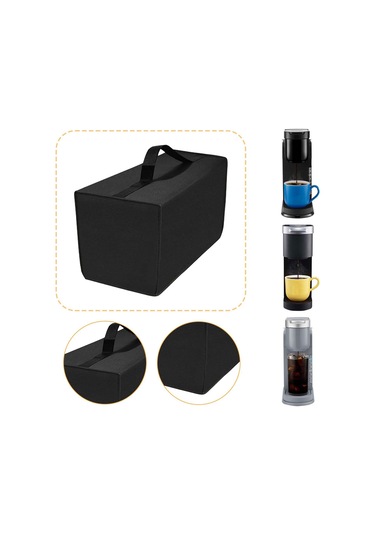 Homyl Kahve Makinesi Toz Geçirmez Kapak Aksesuar Koruyucu Siyah