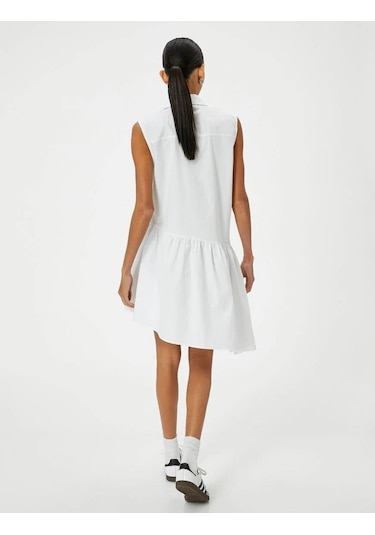 4sak80303pw Koton Kadın Elbise Beyaz 24yy59003555 Y5910