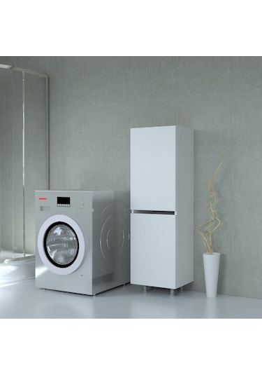 Verona Çamaşır Sepetli Dolap Çok Renkli