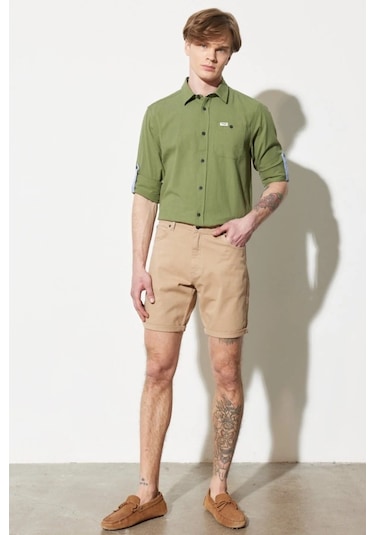 Wrangler Erkek Bej Şort W211205614 Bej