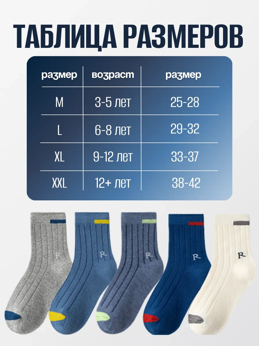 Çocuk Çorapları Seti 5 Adet 452303400 Mavi