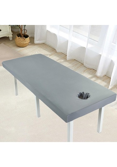 Suntek Masaj Tablo Sayfası Konforlu Kayma Yumuşak Doku Su Gri-60x185cm