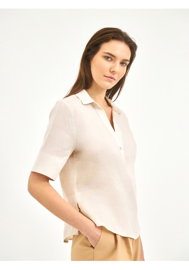 Karaca Kadın Regular Fıt Gömlek-bej 12.25s.04.017 Bej