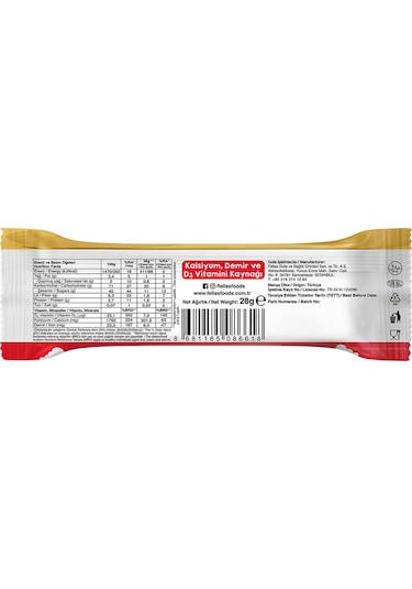 Fellas Çilek ve Kakaolu Mini Kids Meyve Bar 12 x 28 G