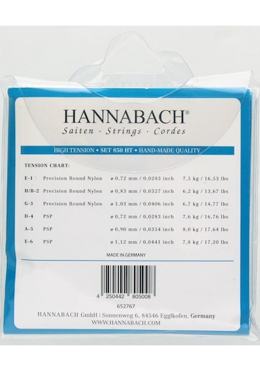 Hannabach 850 Ht Klasik Gitar  Teli