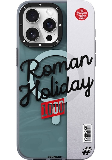 İphone 14 Pro Max Uyumlu Kılıf Magsafe Şarj Özellikli Youngkit Motorcycle Legend Serisi Kapak Yeşil