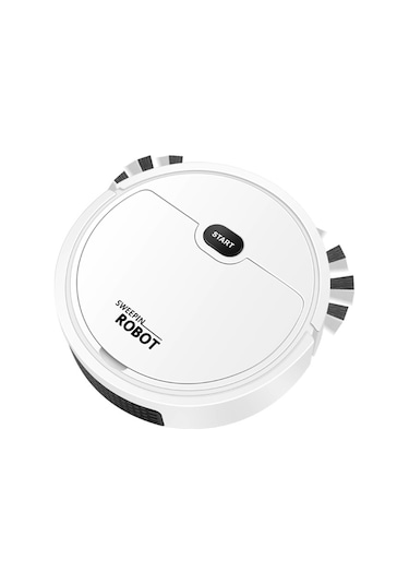 Yeni Usb Akıllı Süpürme Robotu Emiş Süpürme Paspası 3'ü 1 Arada Entegre Vakumlu Temizleme Makinesi Kaynak Üretici Toptan Renk Kutusu Beyaz