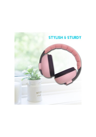 Dianziye 6 Ay-3 Yaş Bebek Ve Çocuk Gürültü Engelleyici Kulaklık, 21db Gürültü Redüksiyonu, Uyku Ve Etkinliklerde İşitme Koruması, Ayarlanabilir Bant, Katlanabilir, Yumuşak Sprey, Pembe, Bm-3 Modeli