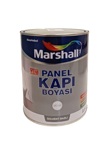 Marshall Solvent Bazlı Panel Kapı Boyası 2,5 lt Beyaz