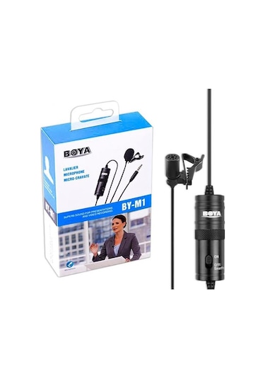 Boya By-m1 Kablolu Lavalier Yaka Mikrofonu