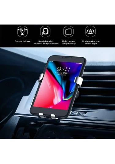 Tongxida Gold Metal Gravity Auto Phone Holder Car Air Vent Clip Car Mount Hawksbill Case -