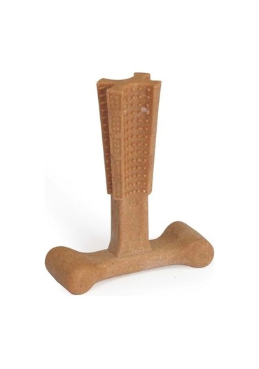 Camon Kemik Şeklinde Bambu Köpek Çiğneme Oyuncağı 18 Cm: Dayanıklı Diş Masaj Oyuncağı