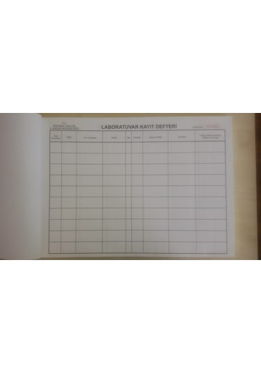Laboratuvar Kayıt Defteri 200 Yaprak/400 Sayfa