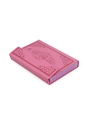 Rahleli Kuranı Kerim Tesbih Kızımın Çocuk Seccade Seti Pembe