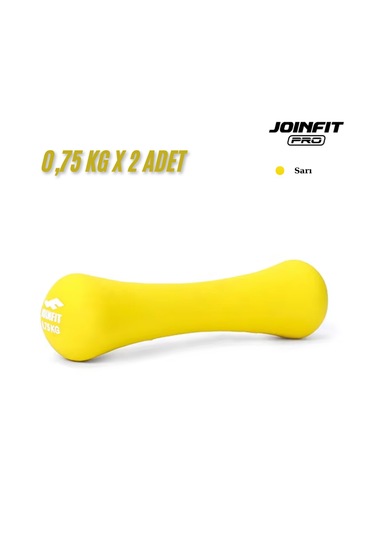 Joinfit Vinyl Neopren Dambıl Seti 0,75 Kg X 2 Adet Sarı