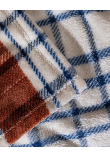 Fravonne Çift Kişilik Welsoft Baskılı Battaniye - Lacivert 8684427292068 Çok Renkli