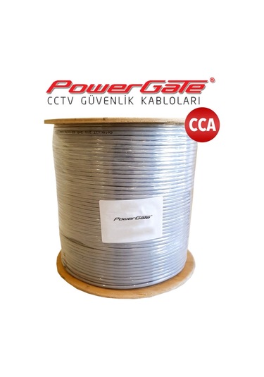 Powergate Cell 250mt, 2+1 2x0,22+0,25 Cca %40 Bakır Alışımlı,cctv Güvenlik Kablosu