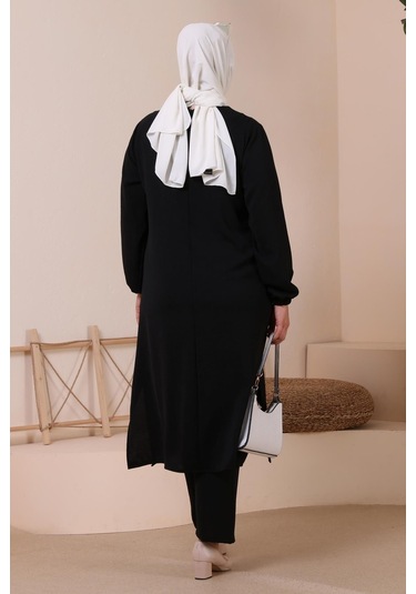 Kadin Buyuk Beden Alt-üst Takım Cepli Ve Taş İşlemeli 001