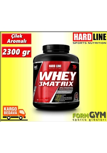 Hardline Whey 3 Matrix 2300 Gr Protein Tozu Çilek Aromalı