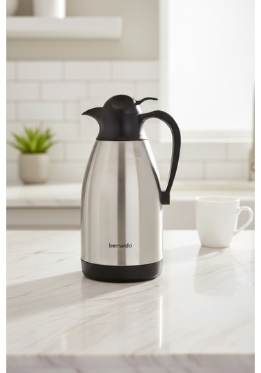 Bernardo Grandio Çelik Termos Inox 2 Litre Gümüş - Gri