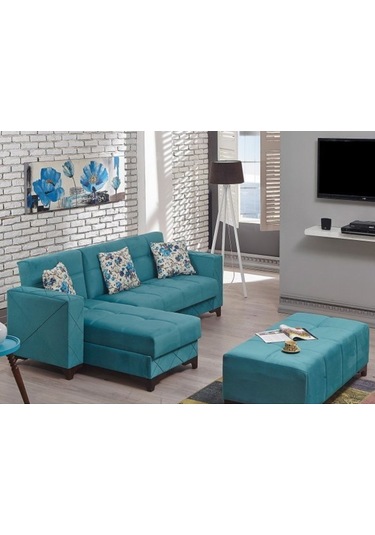 Sadeceonda Yıldız Mavi Mini L Köşe Takımı