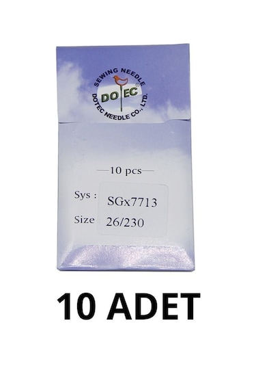Dotec Overlok Iğnesi - Halı Overlok Iğnesi Sgx7713 26/230 10'lu Paket