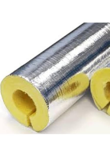 Izocam Camyünü Prefabrik Boru Izolasyonu Folyo Kapli 1"-25Mm