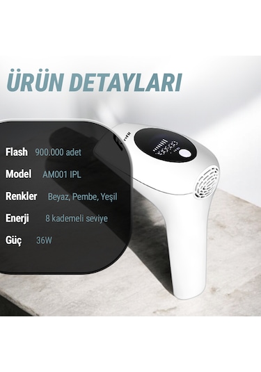 Veryfit AM001 900.000 Atım 8 Kademe IPL Lazer Epilasyon Cihazı