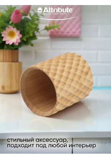 Attrıbute Mutfak Bıçakları İçin Stand 238456343 Açık Renk Ahşap