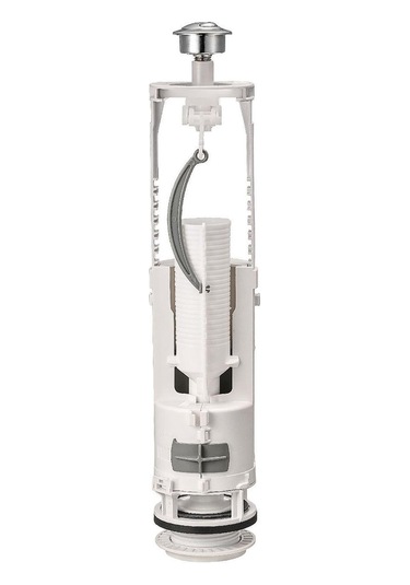 Suntek Tuvalet Sifon Düğmesi Tank Vanası Banyo Ev Gümüş