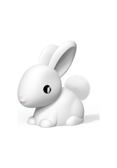 Dhink Silikon Şarjlı Gece Lambası Bunny Cotton Beyaz
