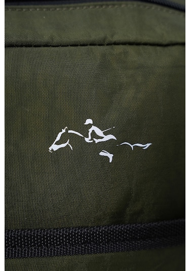 Cambridge Polo Club Minimalist Tasarım Unisex Çok Gözlü Sırt Çantası haki