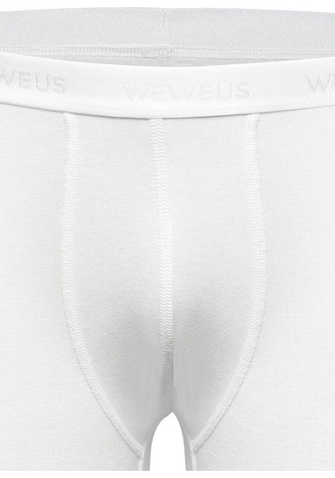 Weweus Beyaz 3'lü Micro Modal Premium Erkek Uzun Boxer 14193 Beyaz