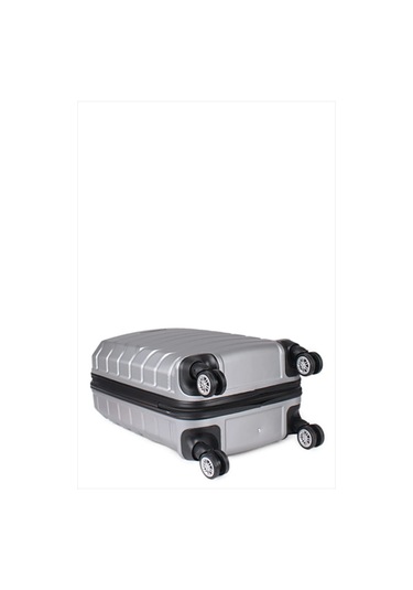 Travel Polo Xxlbattal Boy Dev Boy 90 Cm Valiz & Bavul Gümüş Gri