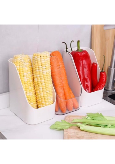 1/6 Adet Buzdolabı Düzenleyici Yiyecek Sebze Meyve Buzdolabı Saklama Kutusu Baharat Saklama Kutusu Mutfak Buzdolabı Saklama Düzenleyici Şeffaf