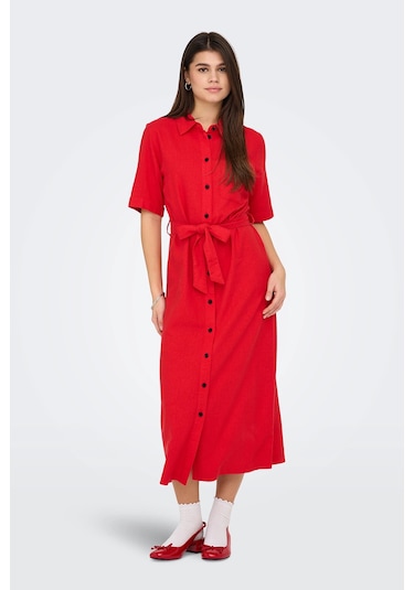 Only Bayan Elbise 15338884 Kırmızı Kırmızı