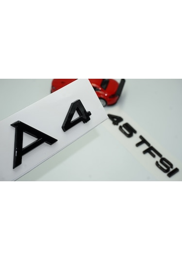 Audi A4 45 Tfsi Parlak Siyah Abs 3m 3d Bagaj Yazı Logo