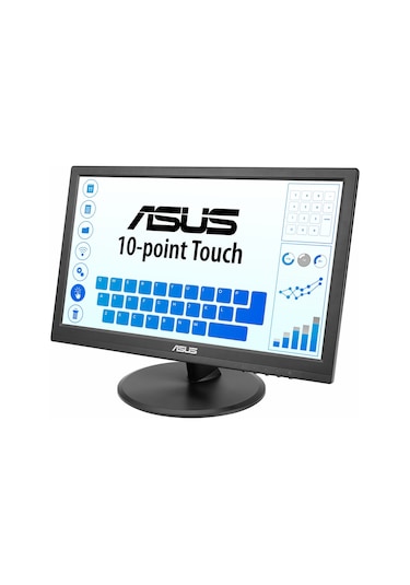 Asus Vt169he 15.6" 60hz 5ms Vga+hdmı Fullhd Ips Vesa Dokunmatik Monitör
